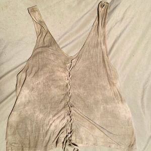 American eagle Olive green tie dye tank